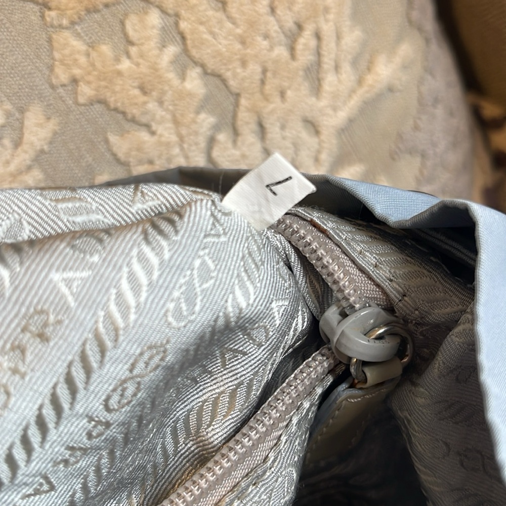 Prada Tessuto Nylon Leather accented backpack grey - Picture 12 of 12